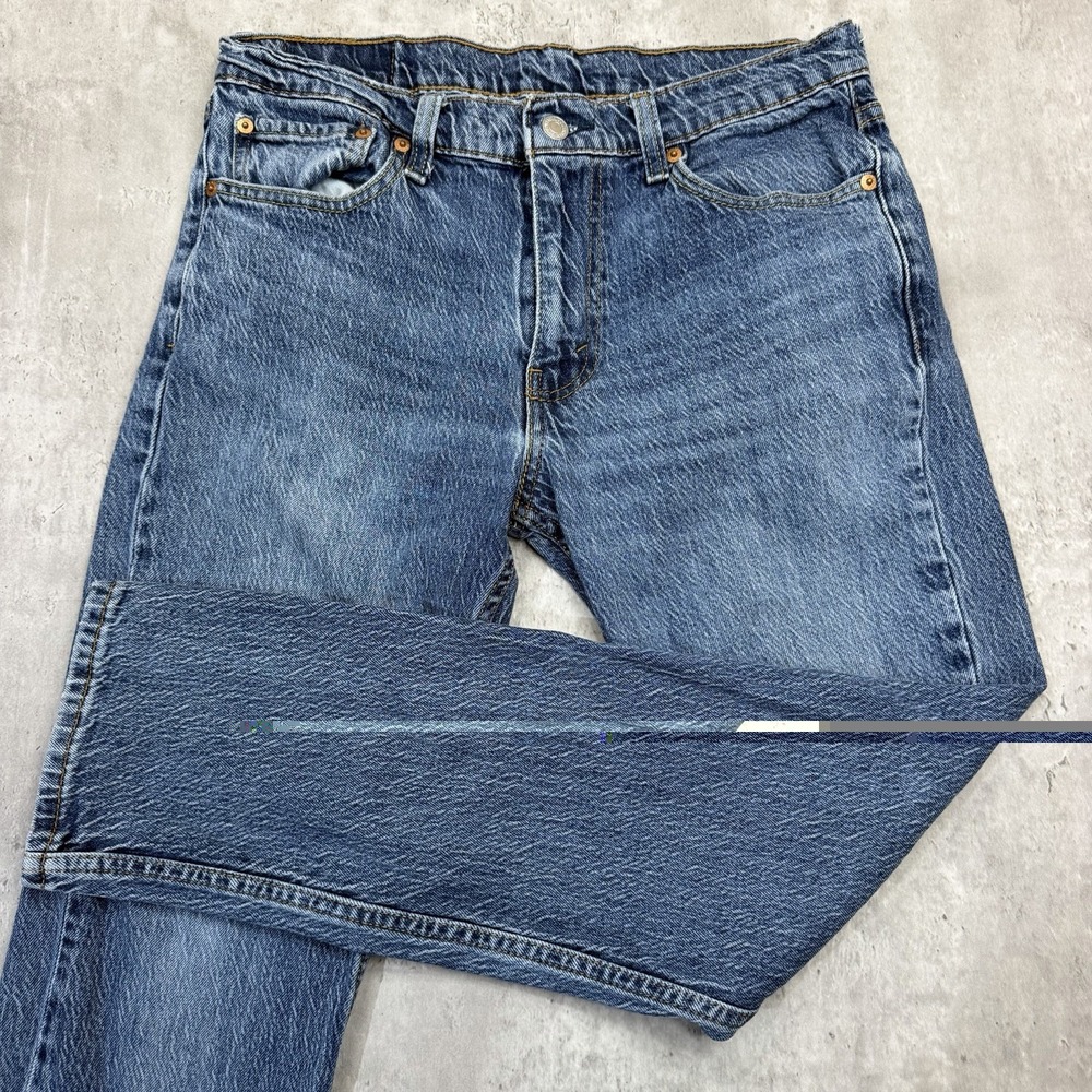 Levis 511 Mens Jeans Slim Straight Med Stone Wash Blue Denim Stretch Fits 33x30